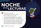 #JesusMaria : Se suma a "La Noche de las lecturas" con presentaciones de libros