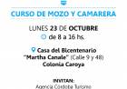 #ColoniaCaroya : CURSO DE CAPACITACIÓN A MOZOS Y CAMARERAS