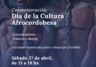 #JesusMaria : Actividad por el Día de la Cultura Afrocordobesa