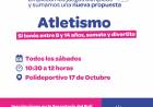 #JesusMaria : Inscripciones abiertas para atletismo en Polideportivo 17 de octubre