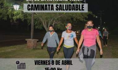SINSACATE:  CAMINATA SALUDABLE POR EL DIA DE LA ACTIVIDAD FISICA