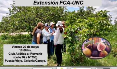 COLONIA CAROYA : PRESENTACIÓN DE PROYECTO PRODUCTIVO JUNTO A LA UNC