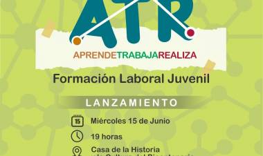 COLONIA CAROYA: LANZARÁN PROGRAMA DE FORMACIÓN LABORAL "JUVENTUD ATR"