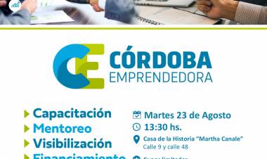 COLONIA CAROYA: PRESENTAN ELPROGRAMA “CÓRDOBA EMPRENDEDORA”