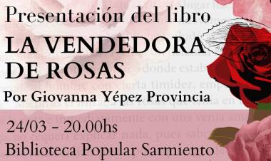 #JesusMaria : Se presentará el libro "La vendedora de Rosas"