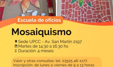 #ColoniaCaroya : La Universidad Popular abre las inscripciones para talleres de oficios