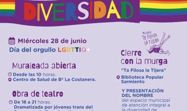 #JesusMaria : Cierra el Mes de la Diversidad con muraleada, teatro, debate y murga
