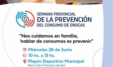 #ColoniaCaroya : Actividad por la Semana de Prevención de Consumo de Drogas