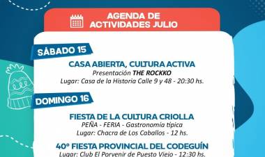 #ColoniaCaroya : Gran agenda de vacaciones