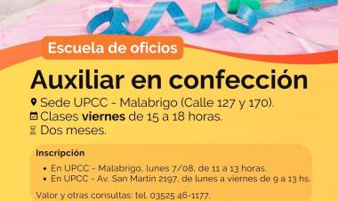 #ColoniaCaroya : Inscripciones abiertas para el curso - taller en la UPCC