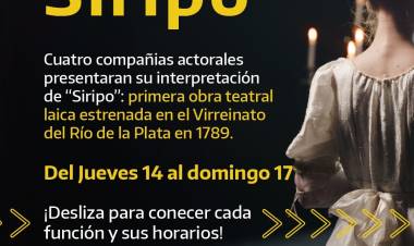 JesusMaria : Llega el Ciclo de Teatro Nacional "Siripo"
