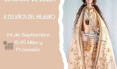 #Sinsacate : 24 de septiembre, día de la Virgen de la Merced en Estancia Belén