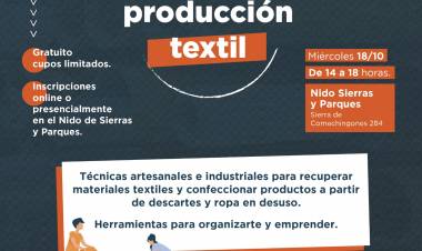 #JesusMaria : Se ofrecerá una capacitación en producción textil