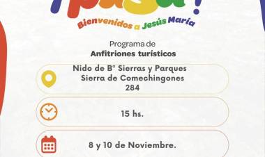 #JesusMaria : Nuevo taller de ¡Pasá, bienvenido a Jesús María! 