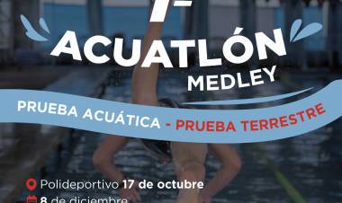 #JesusMaria : 1º Acuatlón en la pileta Medley