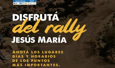 #JesusMaria : Cronograma de actividades para el fin de semana de Rally