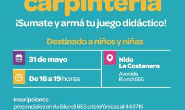 #JesusMaria : Taller de carpintería infantil