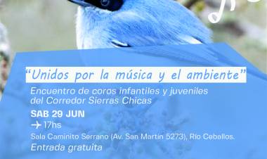 #RIOCEBALLOS : Encuentro de coros infantiles y juveniles del Corredor Sierras Chicas