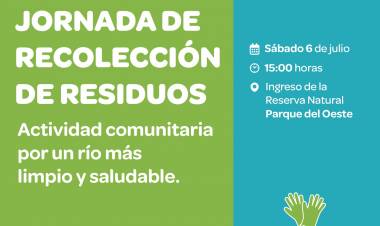 #JesusMaria : Jornada de recolección de residuos en el río