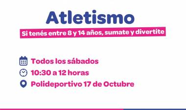 #JesusMaria : Inscripciones abiertas para atletismo en Polideportivo 17 de octubre