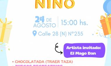 #ColoniaCaroya : Día de la niñez en Barrio San Martín