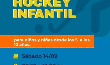 #ColoniaCaroya : Encuentro de hockey en el Polideportivo