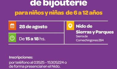 #JesusMaria : Taller de bijouterie para niños y niñas