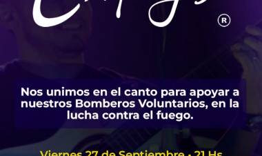 #ColoniaCaroya : Canto solidario por los Bomberos