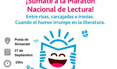 #Sinsacate : Se une a la 22da. Maratón Nacional de Lectura