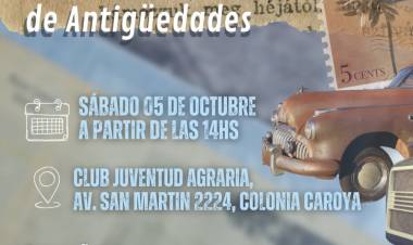 #ColoniaCaroya : Feria de antigüedades en el Club Agraria