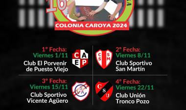 #ColoniaCaroya : Comienza el Campeonato de Mora