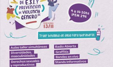 #JesusMaria :  Tercera Jornada Intercolegial de ESI y Prevención de Violencia de Género