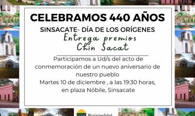 #Sinsacate : Hoy celebra el "Día de los Orígenes"