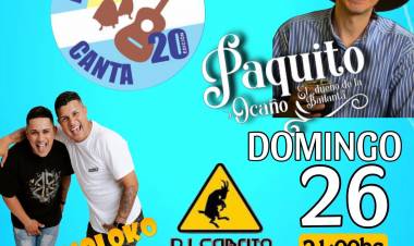 #ElManzano :  Canta 2025 con reprogramación por lluvia y nuevo cronograma para hoy