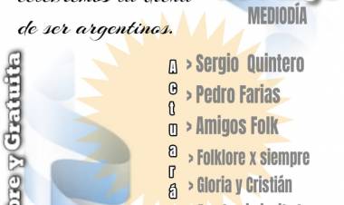 #Colonia Caroya:  se prepara para celebrar el 25 de Mayo con almuerzo criollo y música en vivo