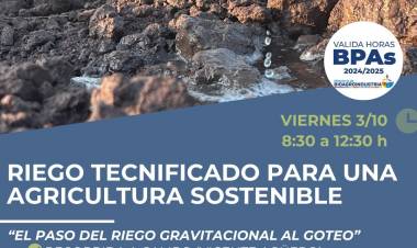 #COLONIACAROYA - Capacitación sobre riego