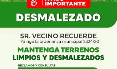 #COLONIACAROYA - Relevamiento sobre desmalezado·