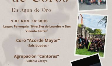 #AguadeOro: Las voces se encuentran en Agua de Oro: un canto que une a la región