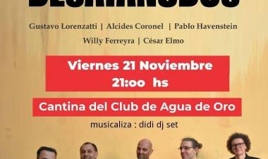 #AguadeOro:  ¡DESATANUDOS CUMPLE 20 AÑOS Y LO FESTEJA EN EL CLUB DE AGUA DE ORO! 