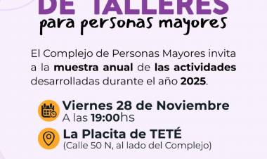 #COLONIACAROYA - Cierre de los talleres de Personas Mayores
