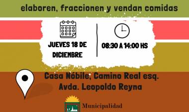 #Sinsacate: Sinsacate dictará un nuevo curso obligatorio de BPM para manipuladores de alimentos