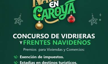 #ColoniaCaroya: CONCURSO DE VIDRIERAS Y FRENTES NAVIDEÑOS