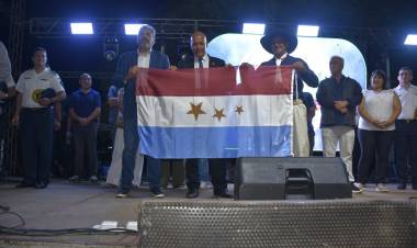 #CAMINIAGA : Caminiaga izó por primera vez su Bandera Oficial