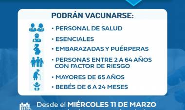 #COLONIACAROYA: Comenzó la vacunación antigripal