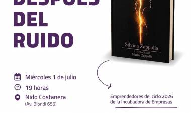 #JESUSMARIA : presenta "Después del ruido", el libro de una emprendedora de la Incubadora de Empresas