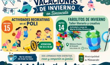 #SINSACATE : Vacaciones de Invierno con dos jornadas gratuitas para disfrutar en familia