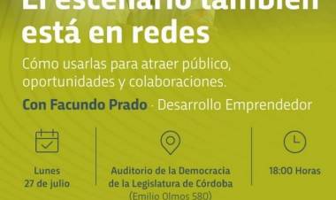 #PROVINCIALES : Clase abierta en la Legislatura sobre estrategias digitales para artistas y gestores culturales