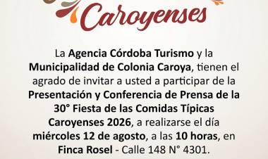 #COLONIACAROYA: La 30ª Fiesta de las Comidas Típicas Caroyenses comienza a tomar sabor: será presentada oficialmente el 12 de agosto