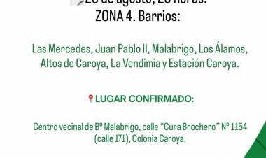 #COLONIACAROYA: El Concejo sesiona en Malabrigo