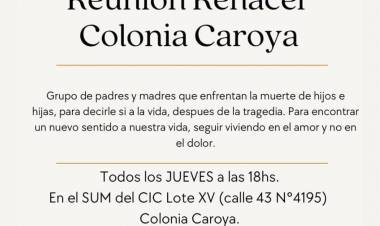 #COLONIACAROYA: Grupo Renacer: el amor después del dolor